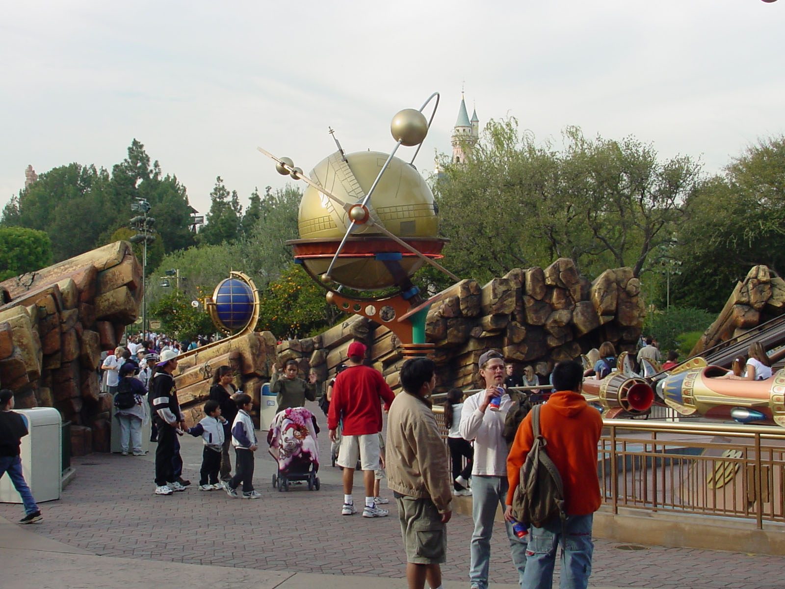 Disneyland's Tomorrowland Exterior Rides Exit MATT Construction