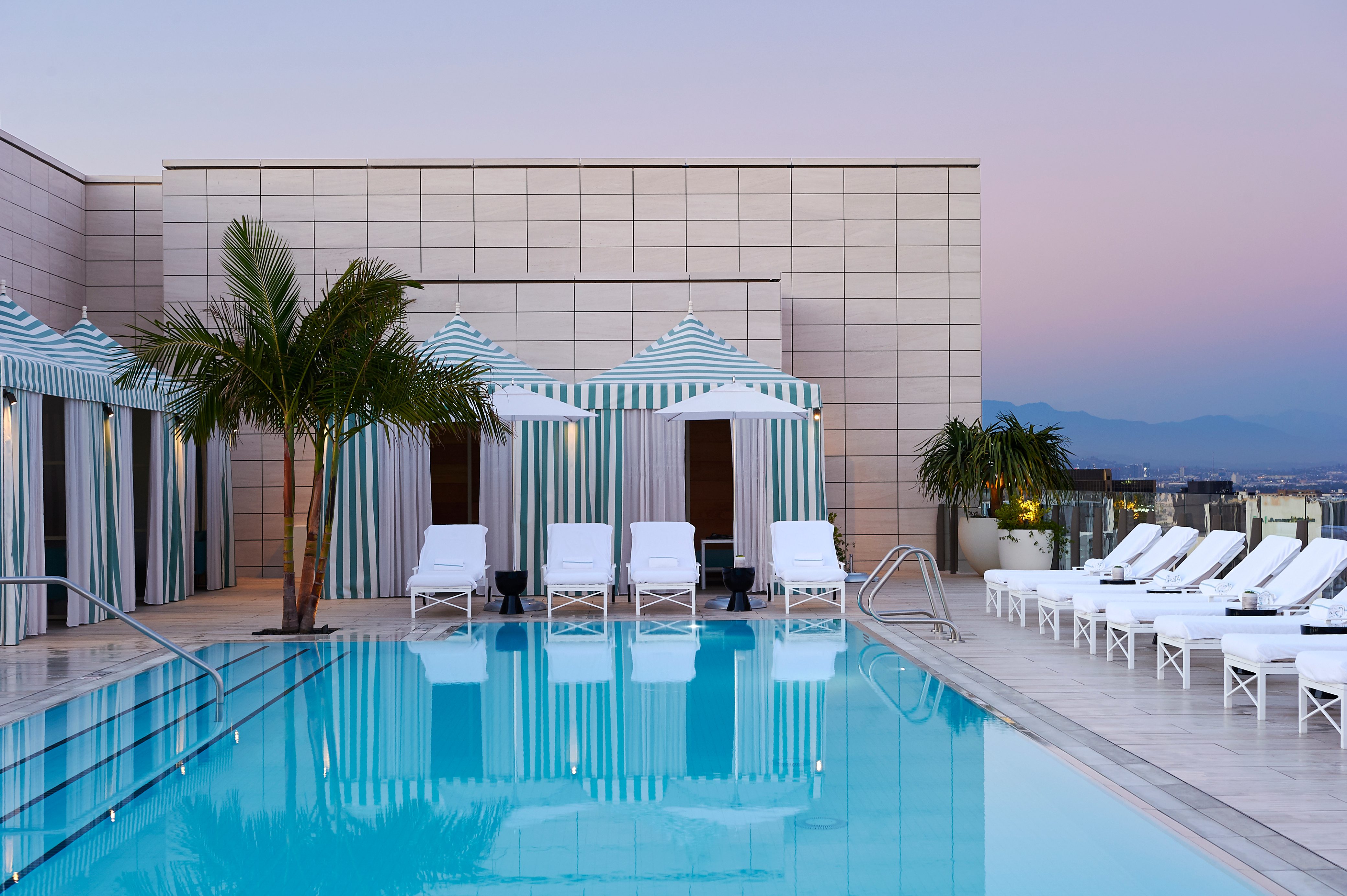Waldorf Astoria Beverly Hills MATT Construction Pool Cabanas