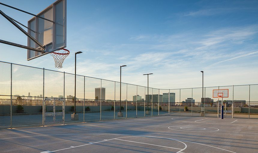 MATT construction Anderson Munger YMCA Exterior Rooftop Basketball court