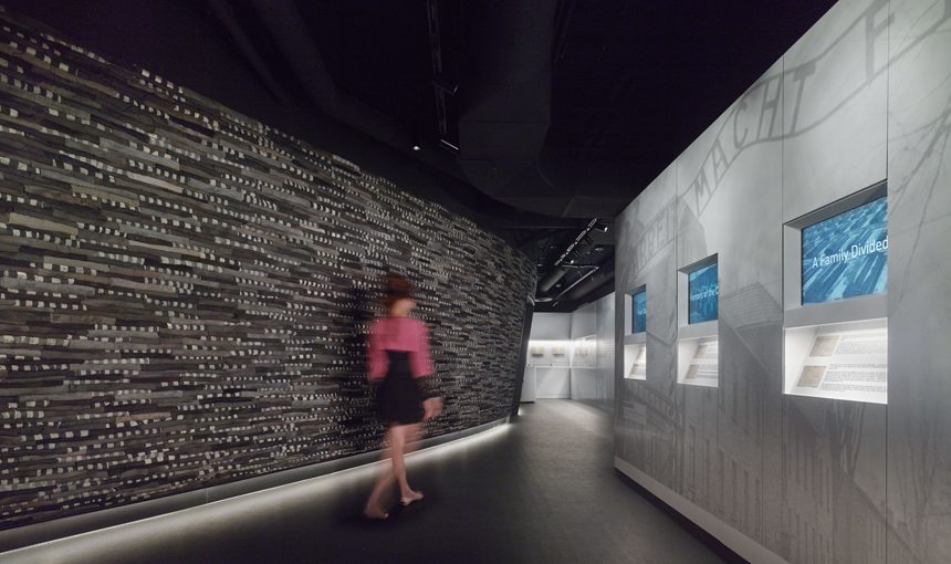 MATT construction Museum of Tolerance Anne Frank Exhibit interior display