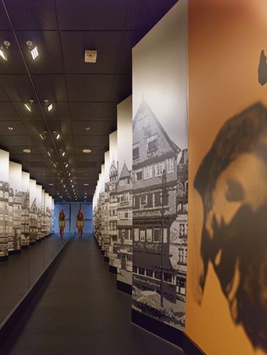 MATT construction Museum of Tolerance Anne Frank Exhibit Interior mirrors