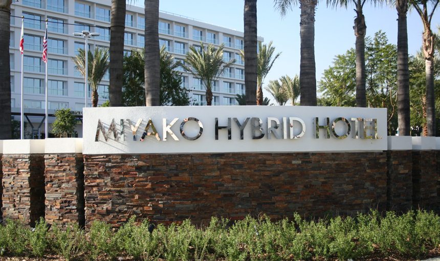 MATT construction Miyako Hybrid Hotel Exterior Signage