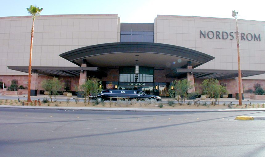 MATT construction Nordstrom Fashion Show Mall Las Vegas Exterior Front Entrance