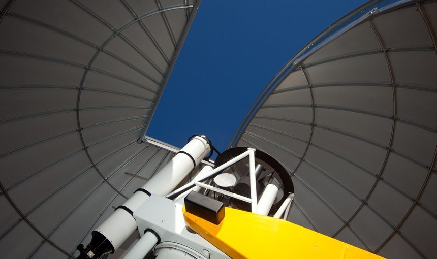 Westmont College Observatory Interior Telescope Dome matt construction