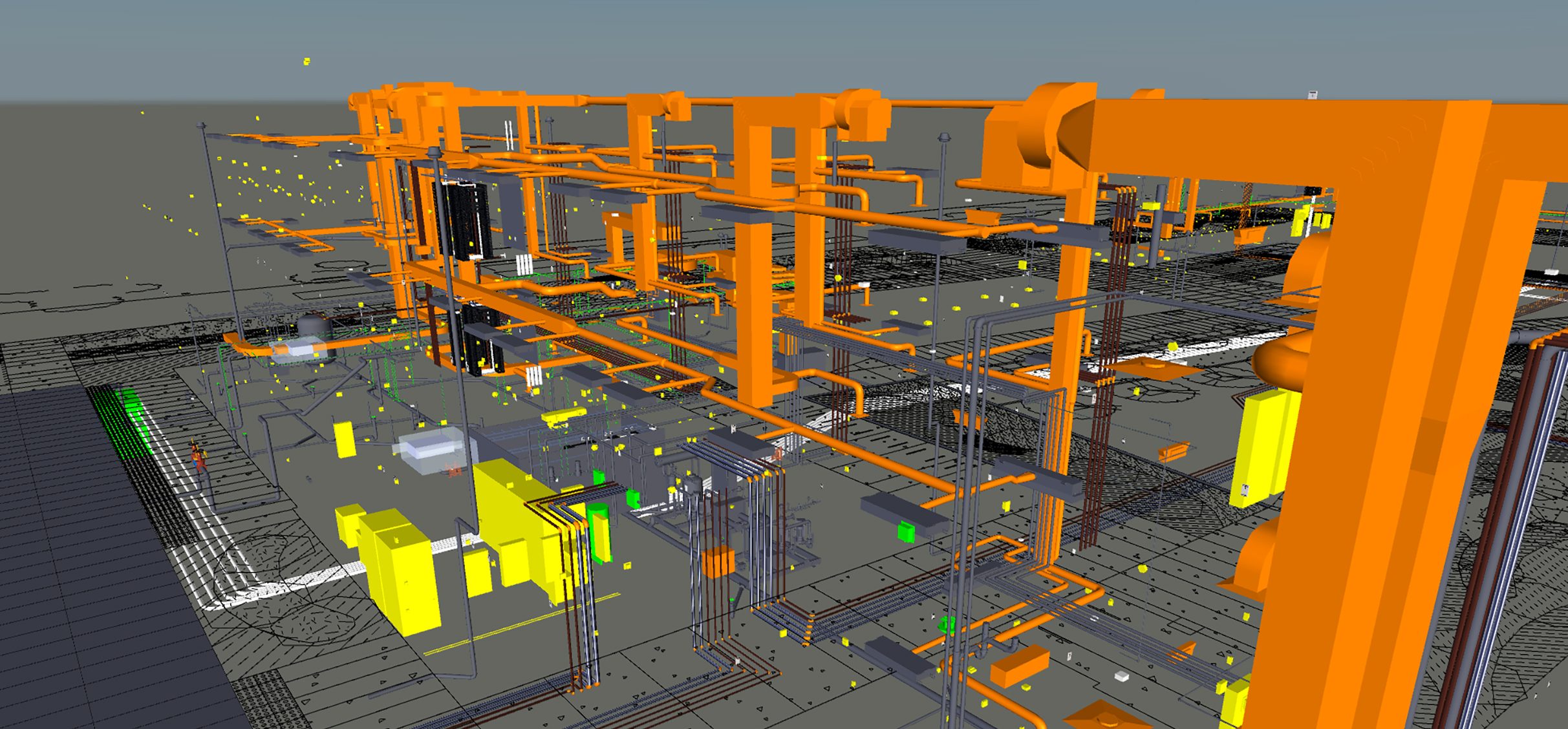 Clash Detection Caltech Bechtel bim rendering matt construction