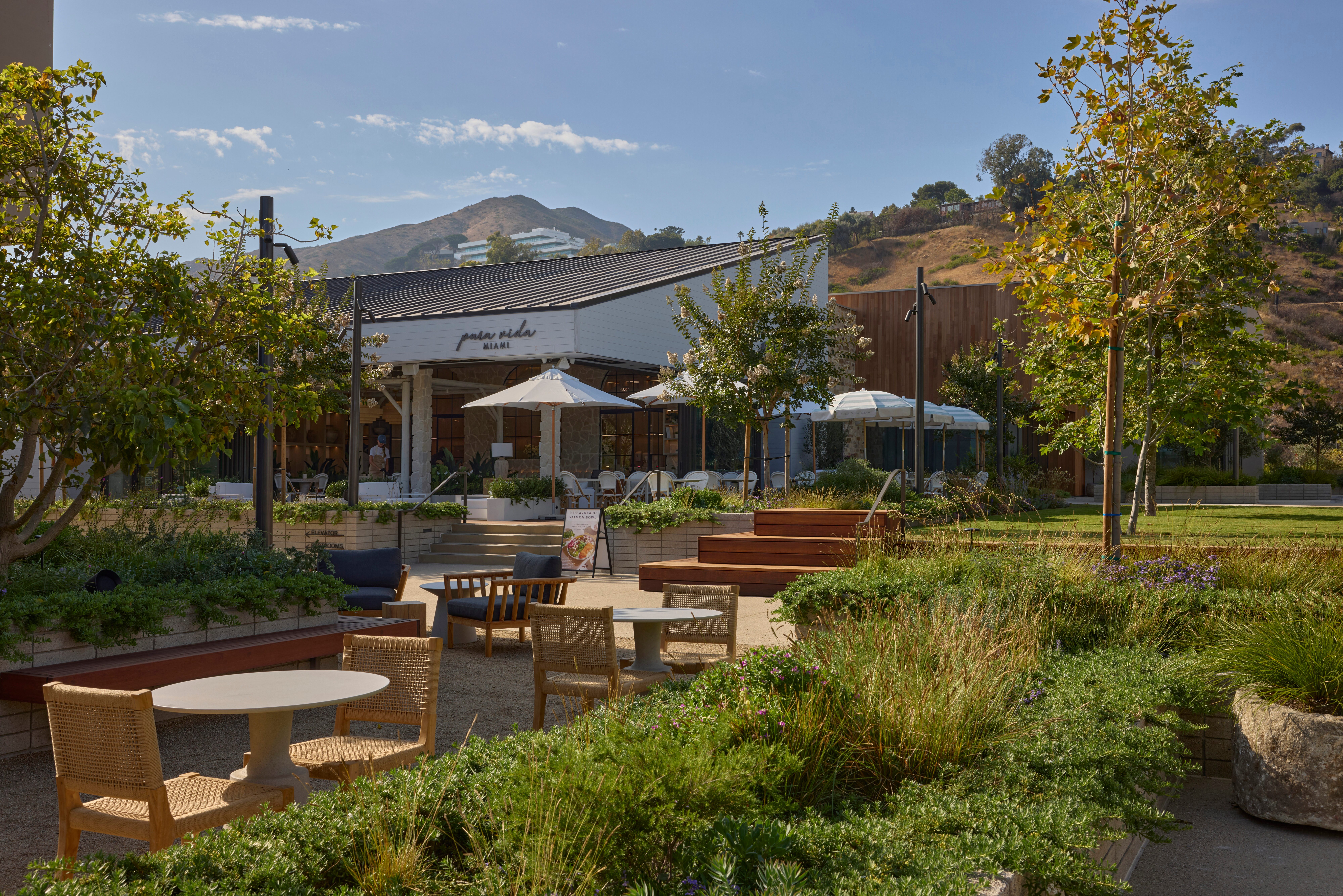 Cross Creek Rank exterior seating area